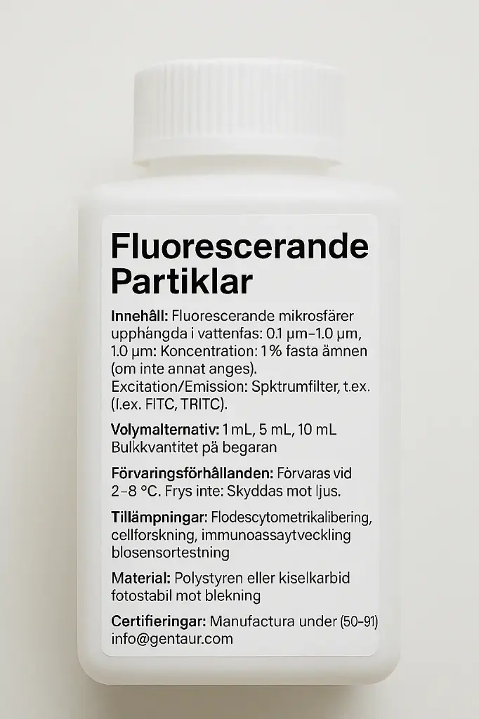 Carboxyl Fluorescent Particles, Nile Blue, 0.5%w/v, 5.0-5.9µm, 2mL