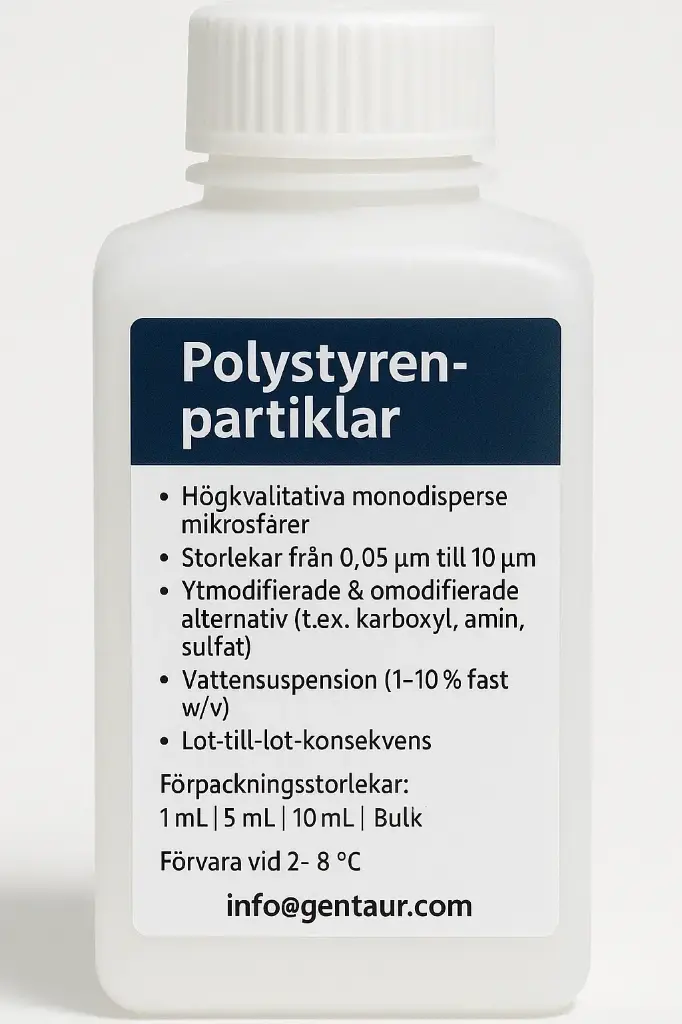 Carboxyl Polystyrene Particles, Crosslinked, 5%w/v, 3.0-3.4µm, 10mL